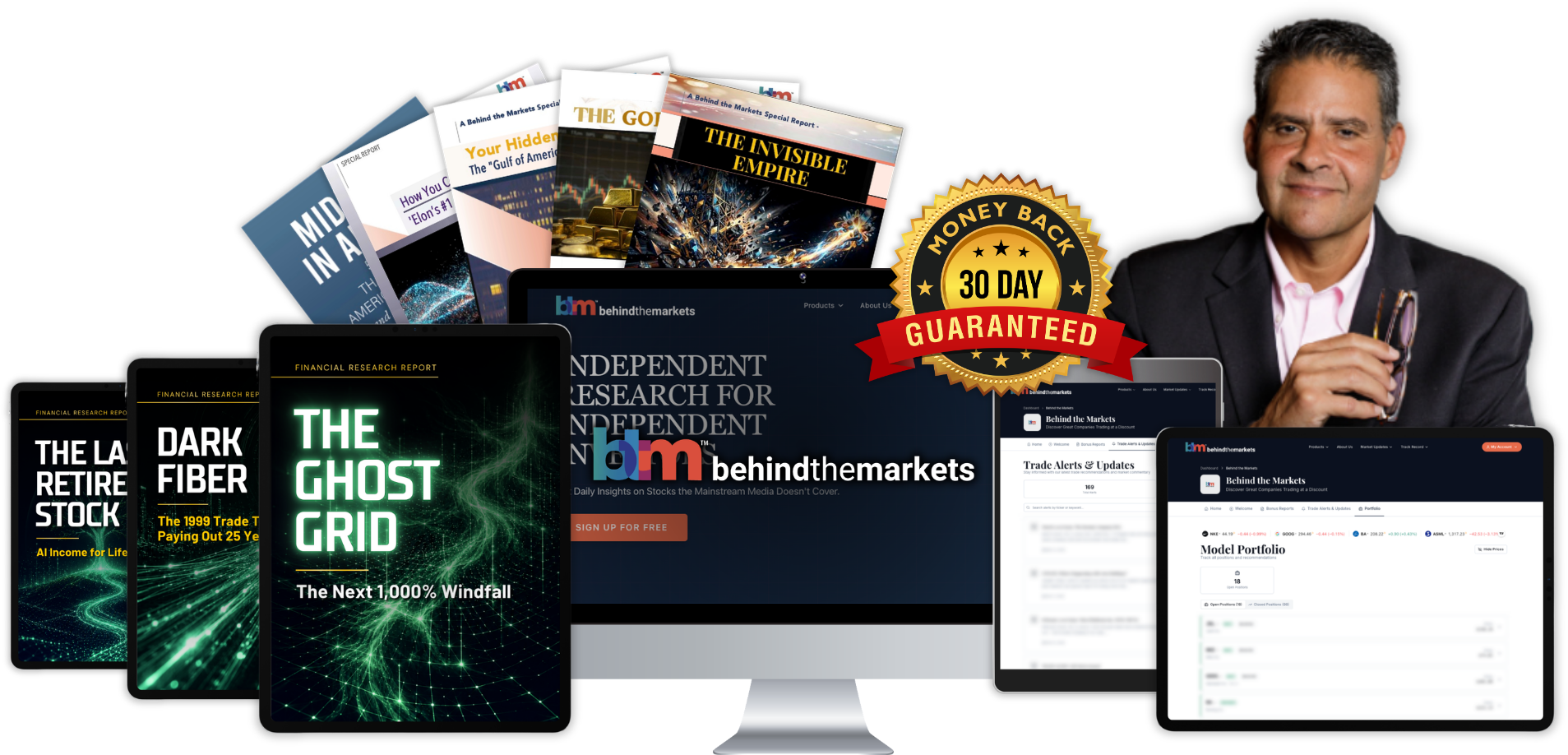 The three free research reports fanned out